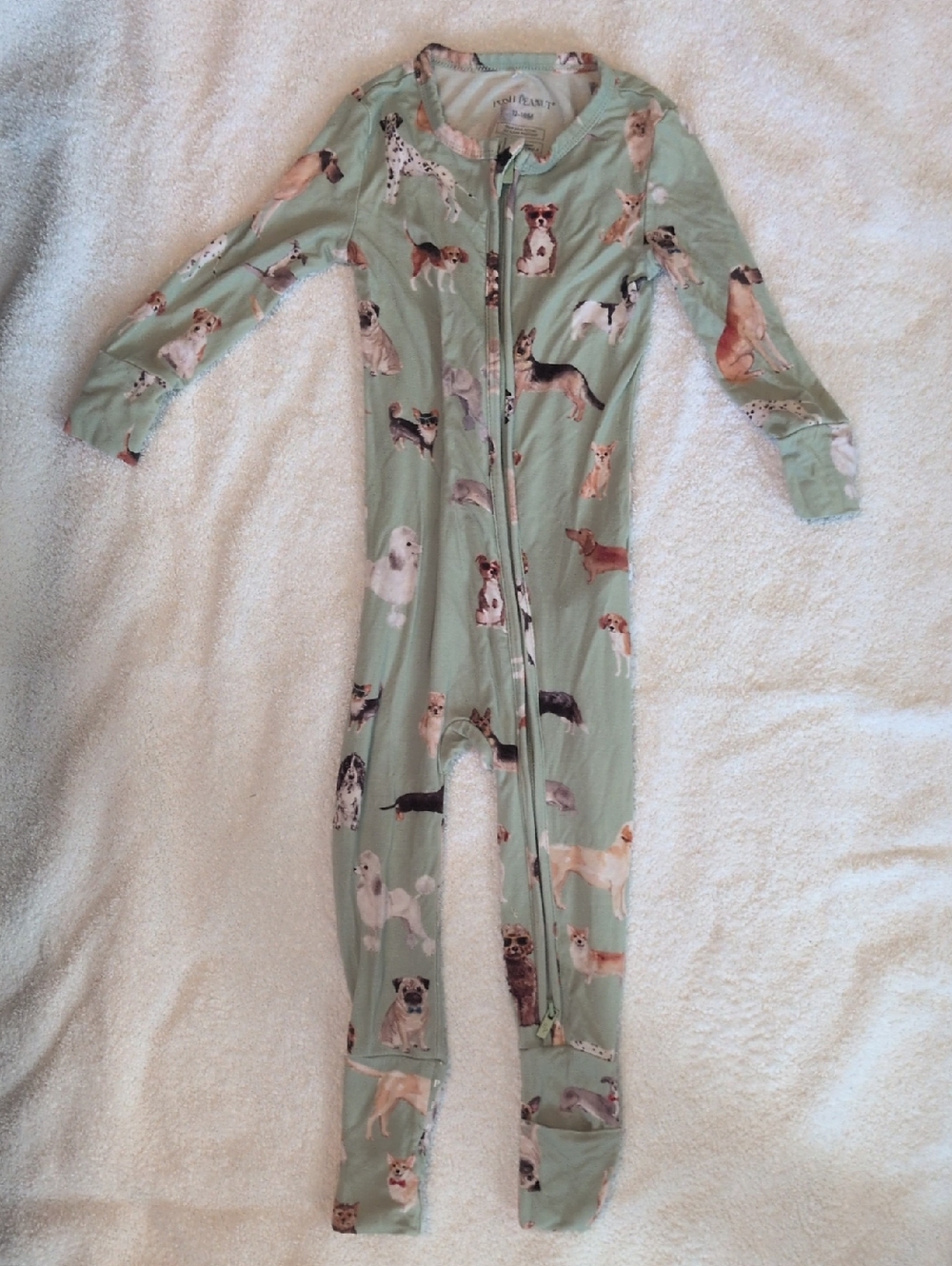 Posh Peanut Mint Green Posh Puppies Convertible One-Piece Pajama